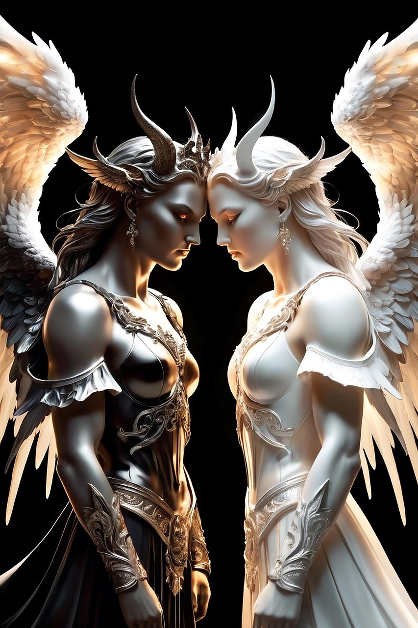 angeles blanco y negro